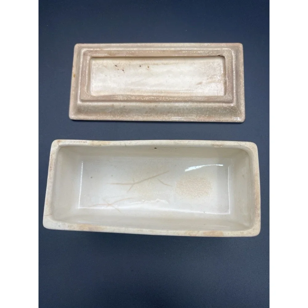 Fred Roberts Co SF Butter Dish Castle Pattern Transferware Lid